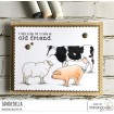 EDGAR AND MOLLY VINTAGE FARM ANIMAL SET RUBBER STAMPS
